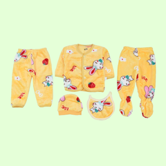 New Born Baby Girl Baby Boy 5 Pieces Bear Starter Set