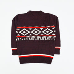 Snow Flake Pattern Boys Sweater