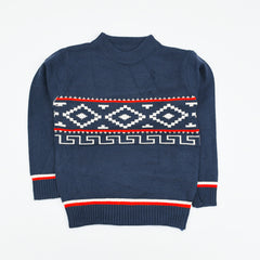 Snow Flake Pattern Boys Sweater