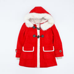 Girls Duffle Woolen Coat