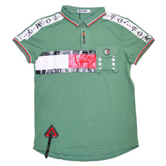 Boys T-Shirt Front Pocket & Block Print