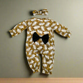 Front Bow Full Body Baby Girl Infants Romper