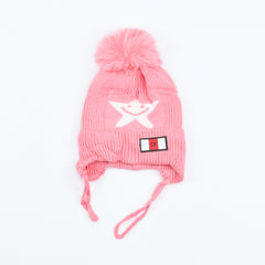 Kids Star Pattern Pom Pom Bennie