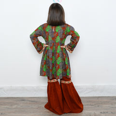 Blossoming Frock with Gharara Pants