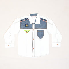 COWBOY DENIM PATCH SHIRT