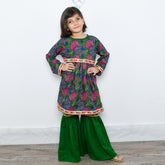 Blossoming Frock with Gharara Pants