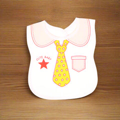 Silver Spoon Cute Baby Collar Tie Style Bib