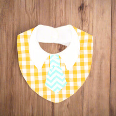 Silver Spoon Cute Baby Collar Tie Style Bib