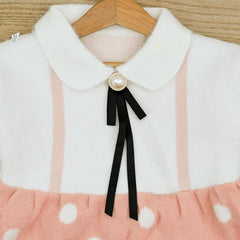 Girls Polka Dots Frock Style Sweater