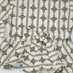 Girls 2 Piece Peplum Belted Top and Plazo Pants Dress