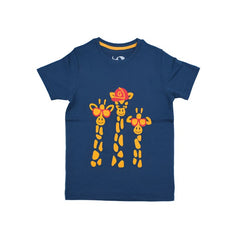 Giraffe Summer Half Sleeves Boys T-Shirt