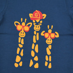 Giraffe Summer Half Sleeves Boys T-Shirt