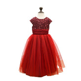 Sequin Front Plated Long Maxi