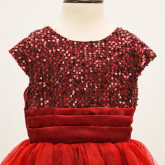 Sequin Front Plated Long Maxi