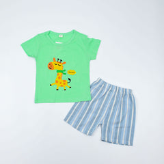 Little Giraffe 2 Piece Boys Shirt and Shorts Set