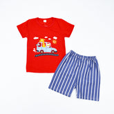 Safari Tour 2 Piece Boys Shirt and Shorts Set