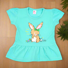 Bunny Adventure Girls 2 Piece Peplum & Capri Set