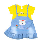 Shinning Princess Cotton & Denim Frock