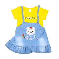 Shinning Princess Cotton & Denim Frock