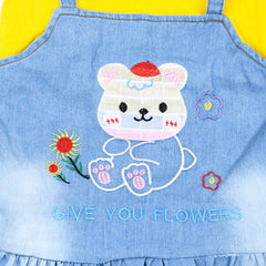 Shinning Princess Cotton & Denim Frock
