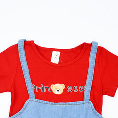 Shinning Princess Cotton & Denim Frock