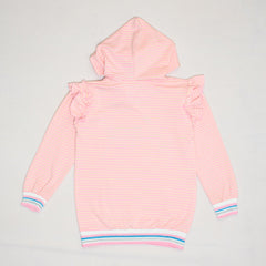 Ainatok Pink Hooded Girls Sweatshirt