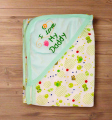 I Love My Daddy Baby Hooded Towel