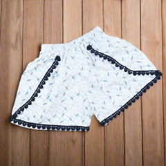 Flutter Sleeves Girls 3 Piece Top, Shorts Headband Set