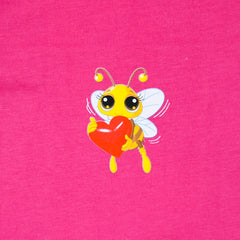 Baby Girl One Color Short Sleeves 100% Cotton Body Suit