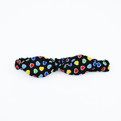 Stylish Hearts Tie Girls Headband