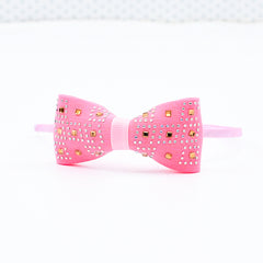 Stylish And Trendy Bow Tie Crystal Embellished Girls Hairband