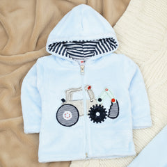 Closed Feet 2 Piece Superior Quality Fur Excavator Super Warm Baby Girl & Baby Boy Dress