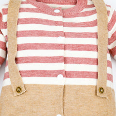 Stipes Suspenders Infant Newborn Baby Girl Baby Boy Romper