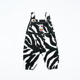 Zebra Pattern Hello Kitten Elasticated Girl Dungaree Pants