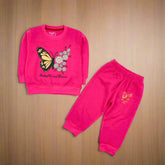 Butterfly Print Girl Track Suit Lounge Wear
