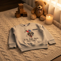 Gray sweatshirt with U.S. Polo Assn