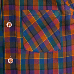 Boys English Collar Checkered Shirt