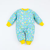 Baby Girl Quilted Jumpsuits Infant Newborn Decorated Eggs Style Romper