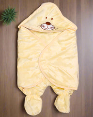 Crystal Velvet Cotton Padded Sleeping Bag with Chest Quilt