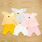 Sleeping Baby 2 Piece Frock Shorts Baby Girl Toddler Girl Dress