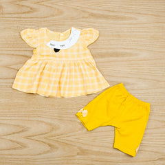 Sleeping Baby 2 Piece Frock Shorts Baby Girl Toddler Girl Dress