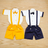 Shirt Shorts 2 Piece Boys Suspenders Dress