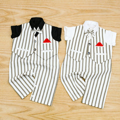 Boys Gentleman Bowtie Formal Romper