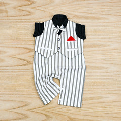 Boys Gentleman Bowtie Formal Romper
