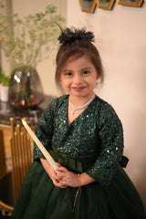 Shimmer & Shine Princess Gown – Girls' Party Dress with Sequin Bodice for Birthdays, Parties, Weddings & More (Ages 1–12 Years)