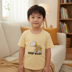 Good Work Common Daily Use Summer Half Sleeves Boys T-Shirt