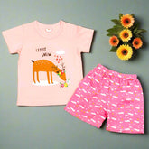 Superior Quality Let It Snow 2 Piece Toddler Girl Shirt Short Dress