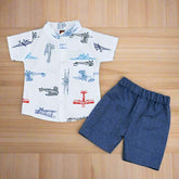 Air Planes Adventure Shirt Shorts Baby Boy Toddler Boy Dress