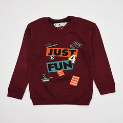 Just For Fun Round Neck Boys Sweatshirt