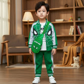 Superior Quality Spiderman 4 Piece Hood Shirt Pants with Bag Boys Winter Dress